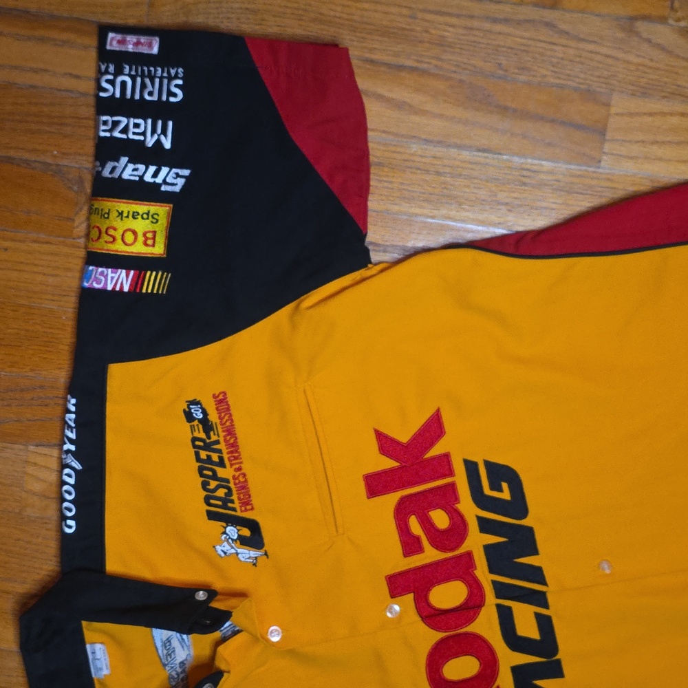 Vintage Sterling Marlin Kodak Racing Nascar Pit Crew Shirt Size L - Like New! - Picture 4 of 11
